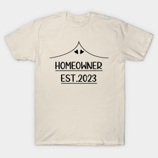 Funny Homeowner 2023 Stylish Aesthetic Housewarming T-Shirt